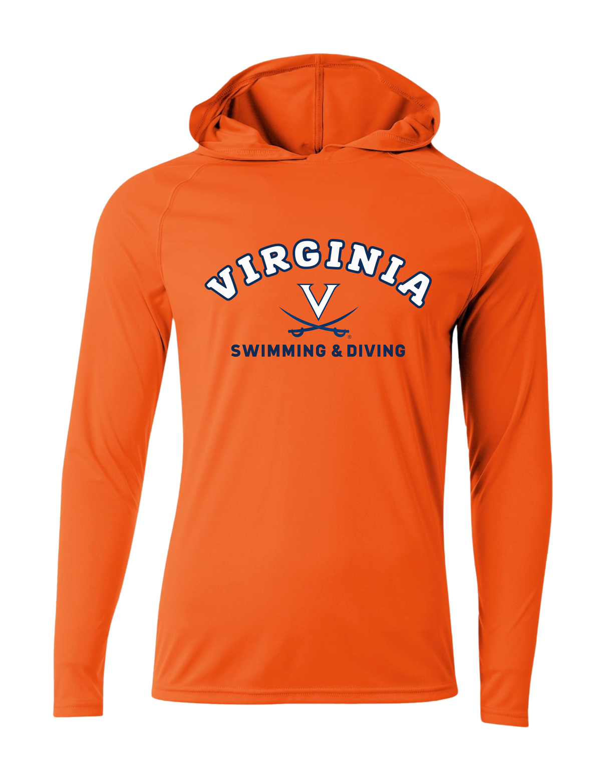 UVA Hooded Performance Long Sleeve Pullover - Men's / Unisex