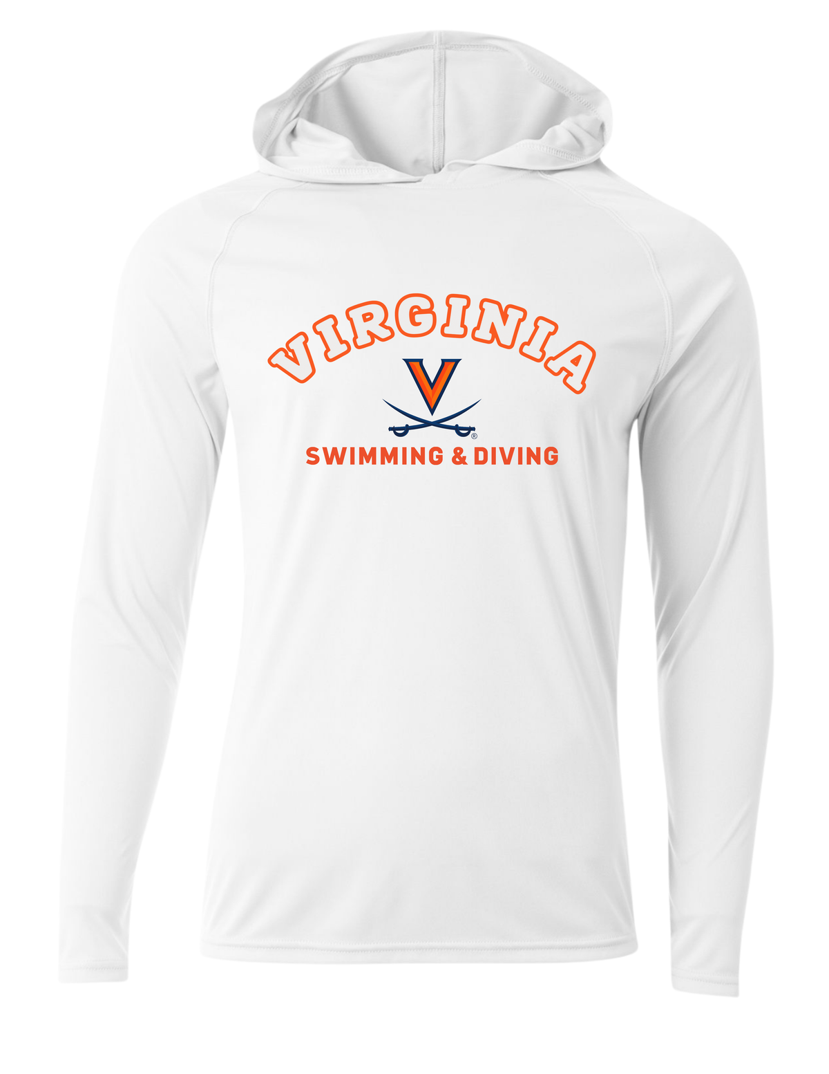 UVA Hooded Performance Long Sleeve Pullover - Men's / Unisex