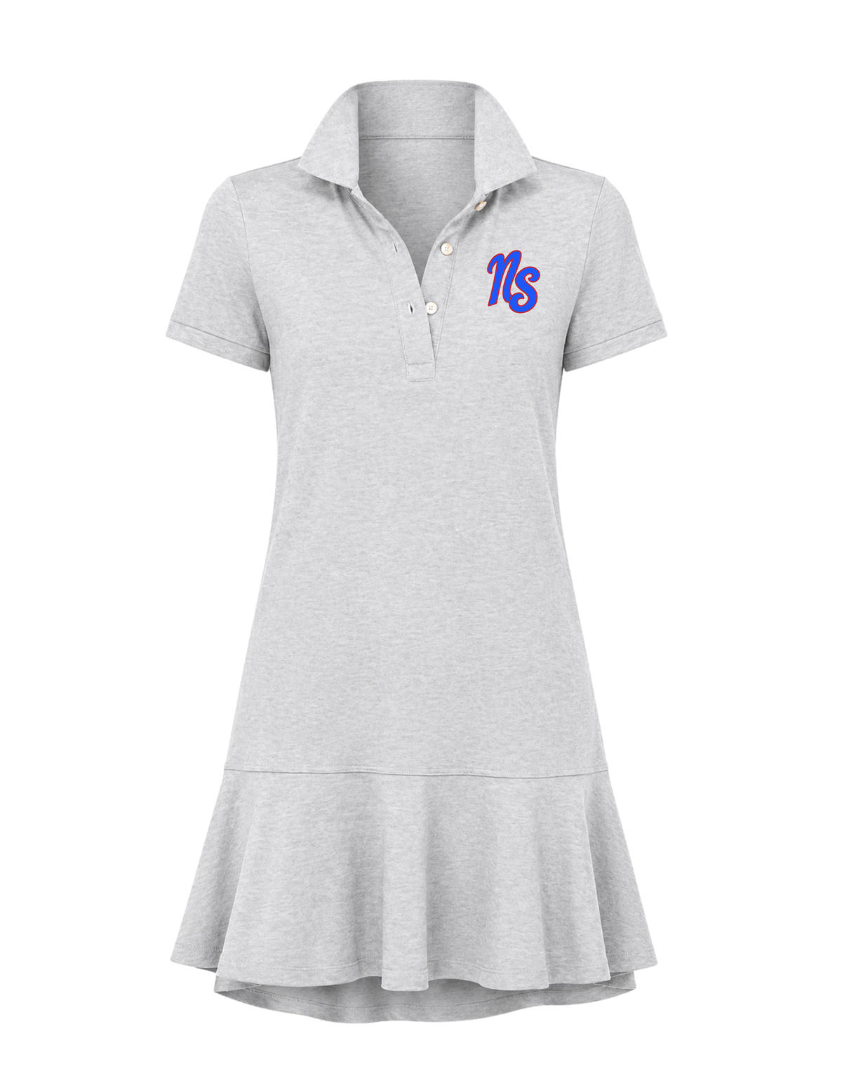 Northstars Women's Collared Tennis Dress - Embroidered
