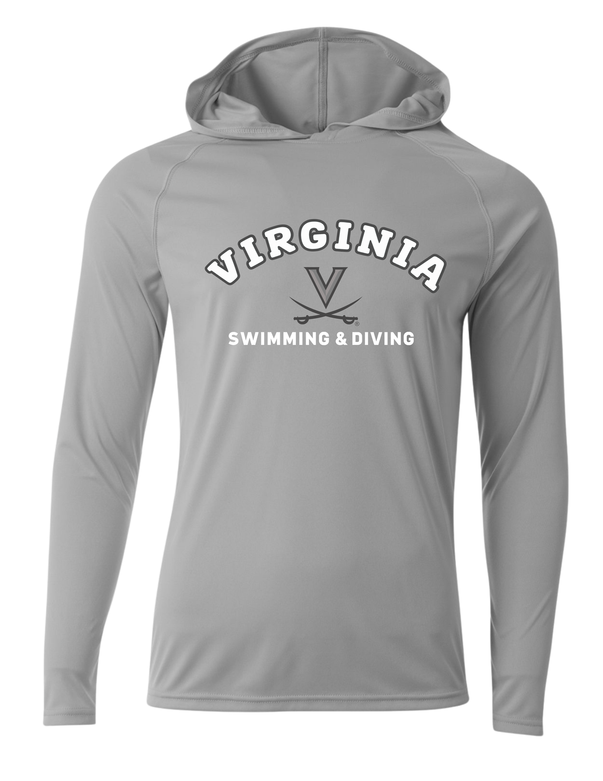 UVA Hooded Performance Long Sleeve Pullover - Men's / Unisex