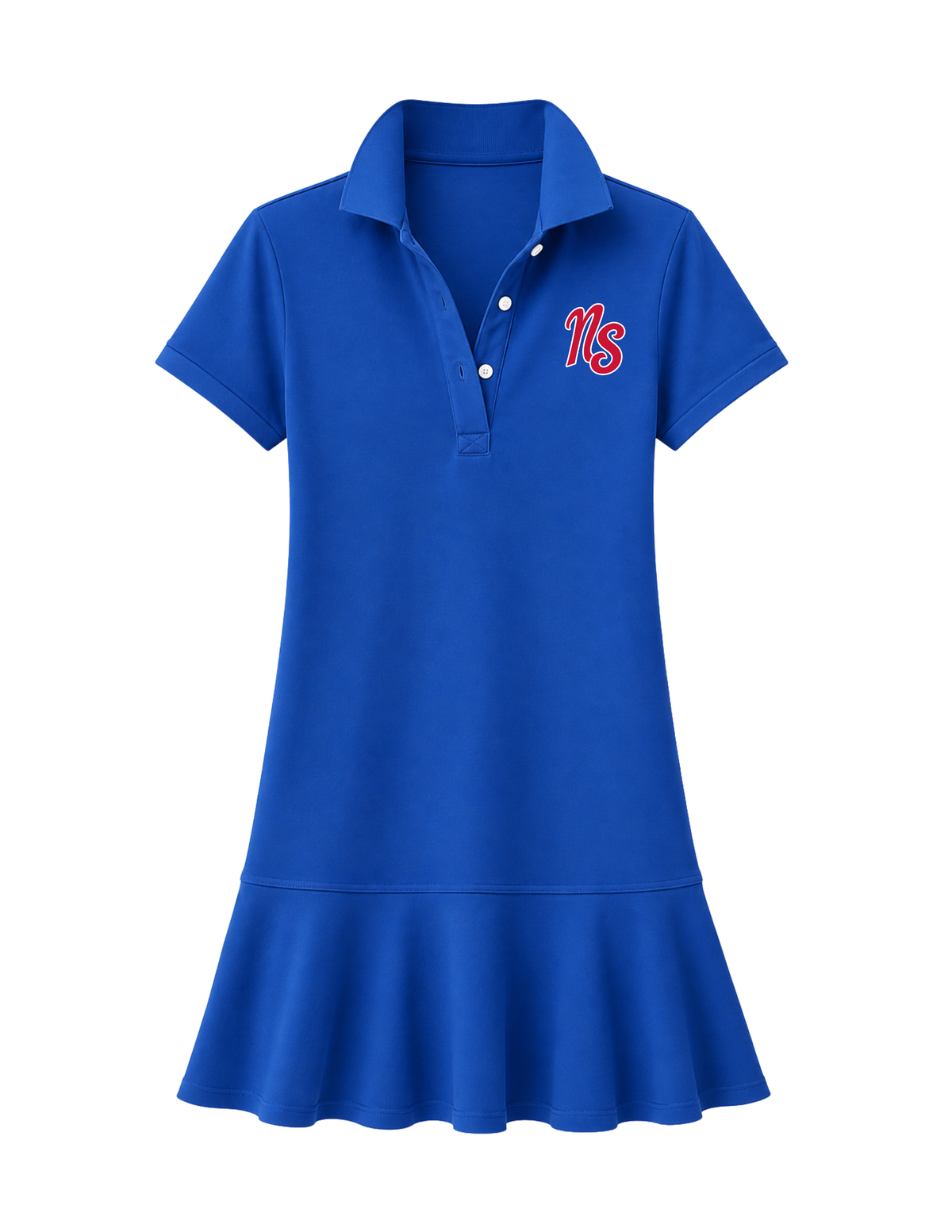 Northstars Women's Collared Tennis Dress - Embroidered