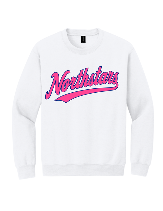 Northstars Crew Neck Sweatshirt - Adult - Pink & Blue