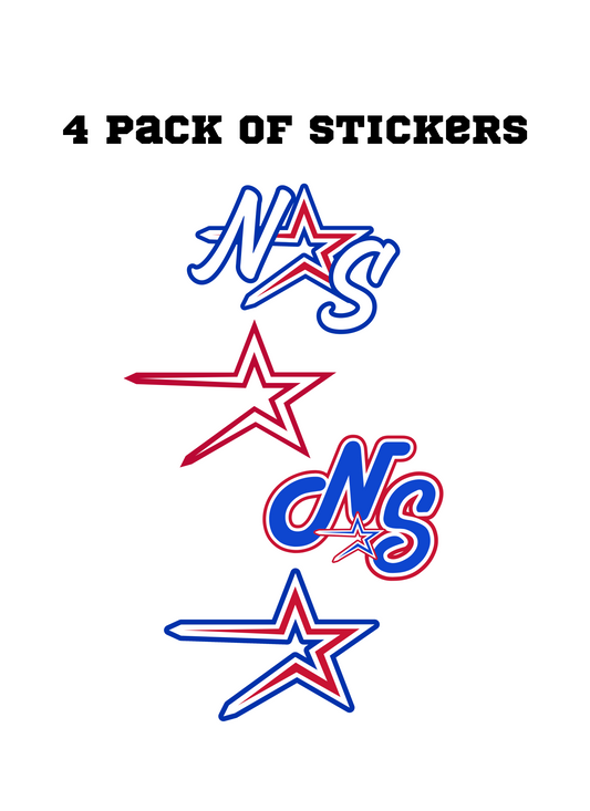 Northstars 4 Pack of Stickers