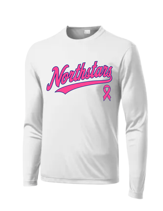 Northstars Performance Tee Long Sleeve - Adult - Breast Cancer Awareness
