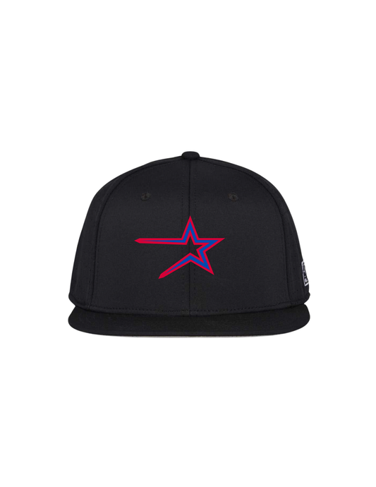 Northstars Embroidered Star Logo Game Hat - Black (no number)