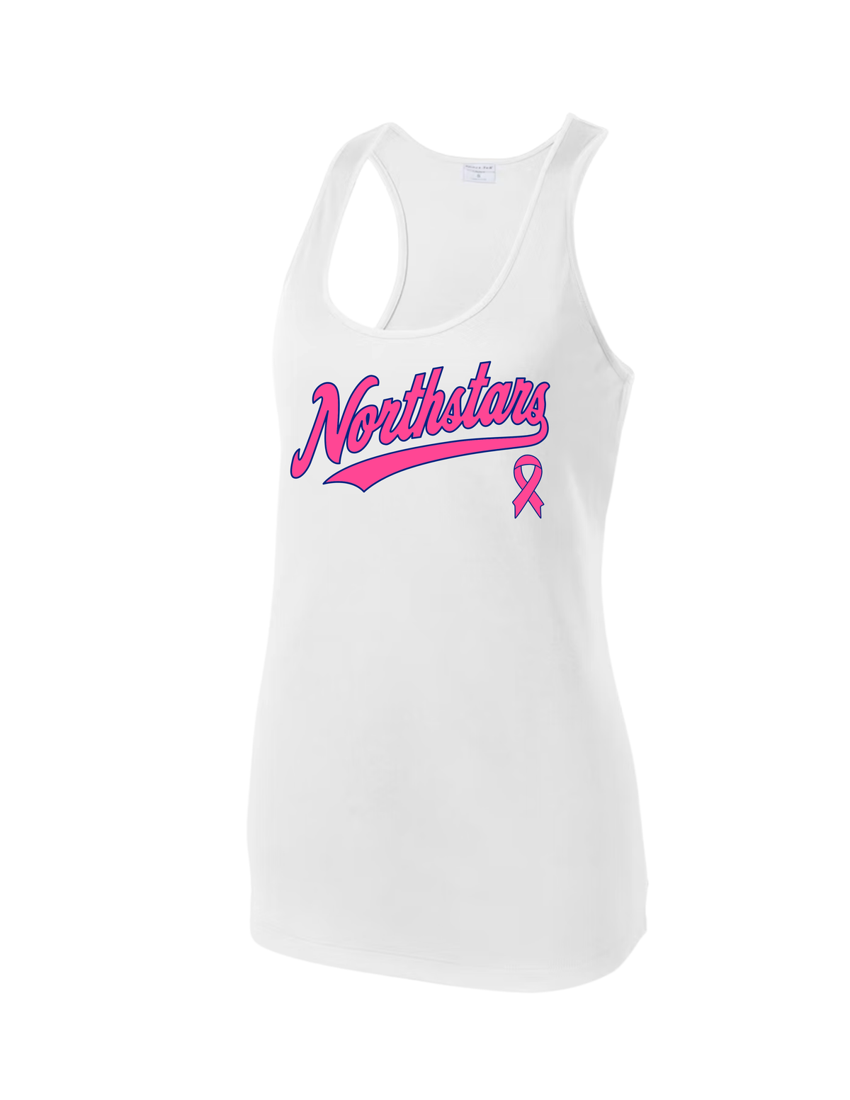 Northstars Racerback Performance Tank Top - Breast Cancer Awareness