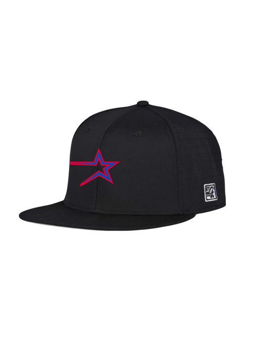 Northstars Embroidered Star Logo Game Hat - Black (no number)