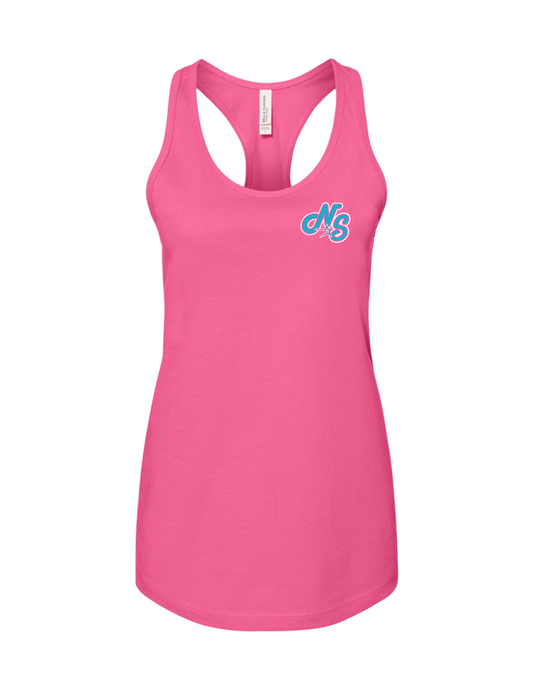 Northstars Pink & Teal Racerback Cotton Tank Top