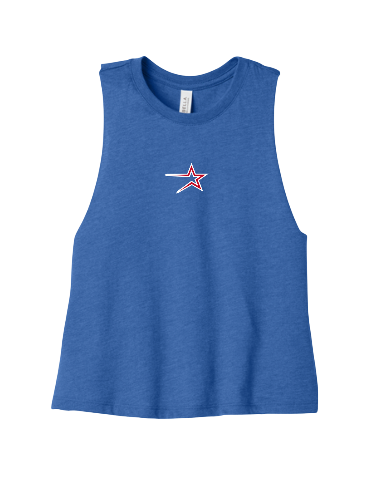 Northstars Racerback Cropped Tank Top - Embroidered