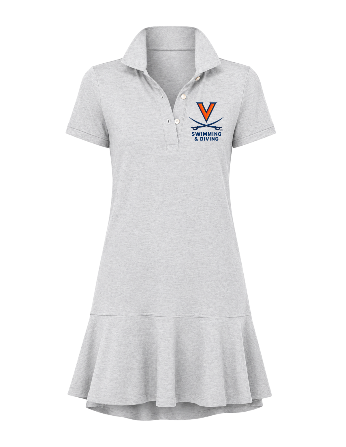 UVA Women's Collared Tennis Dress - Embroidered
