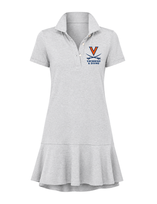 UVA Women's Collared Tennis Dress - Embroidered