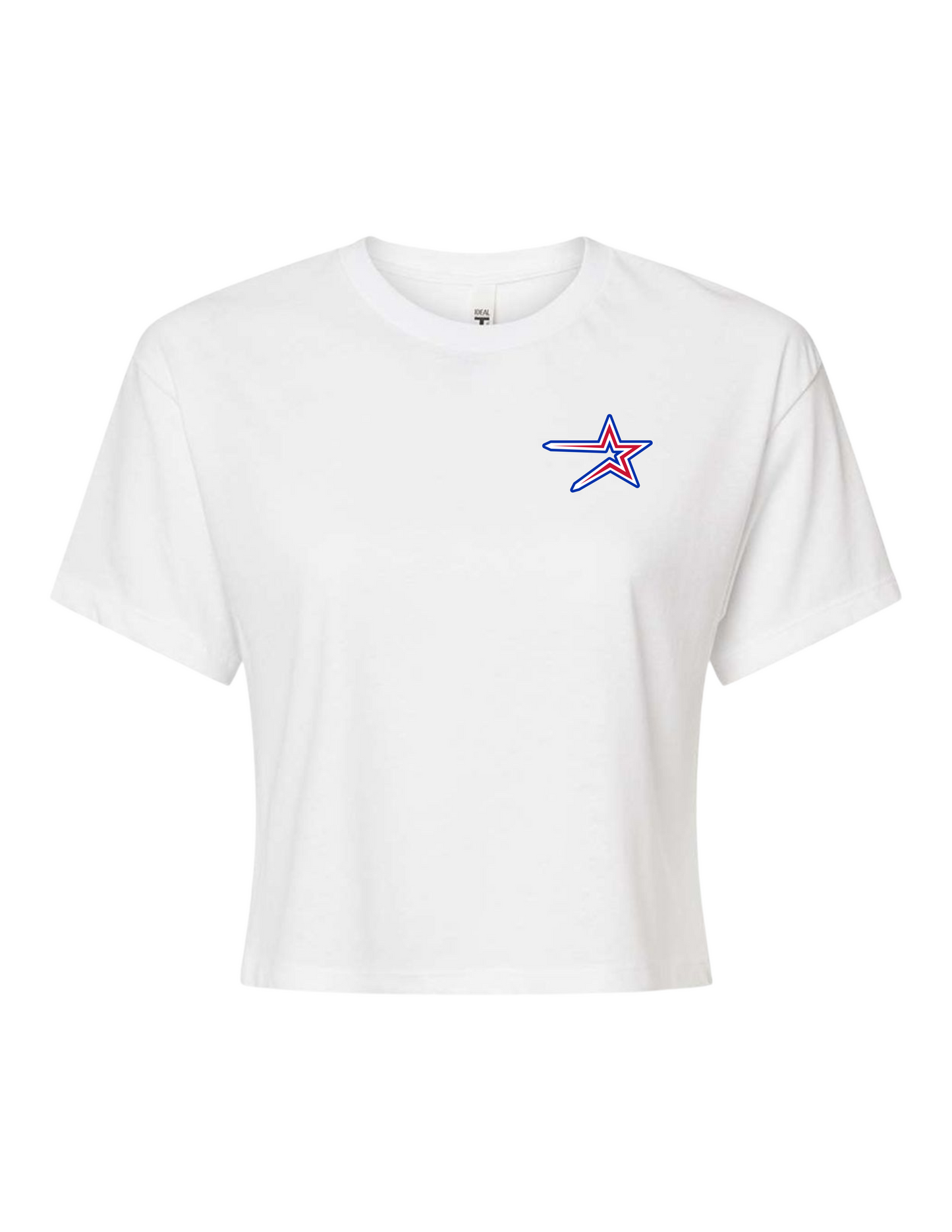 Northstars Cropped Embroidered T-Shirt (Women's)