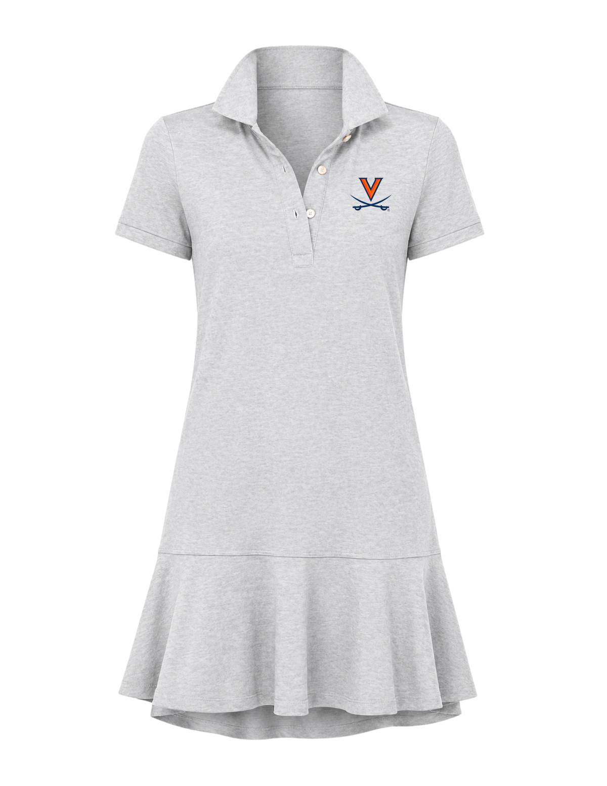 UVA Women's Collared Tennis Dress - Embroidered