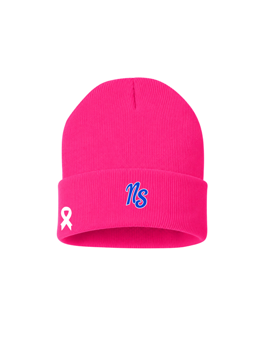 Northstars Beanie - Embroidered - Breast Cancer Awareness