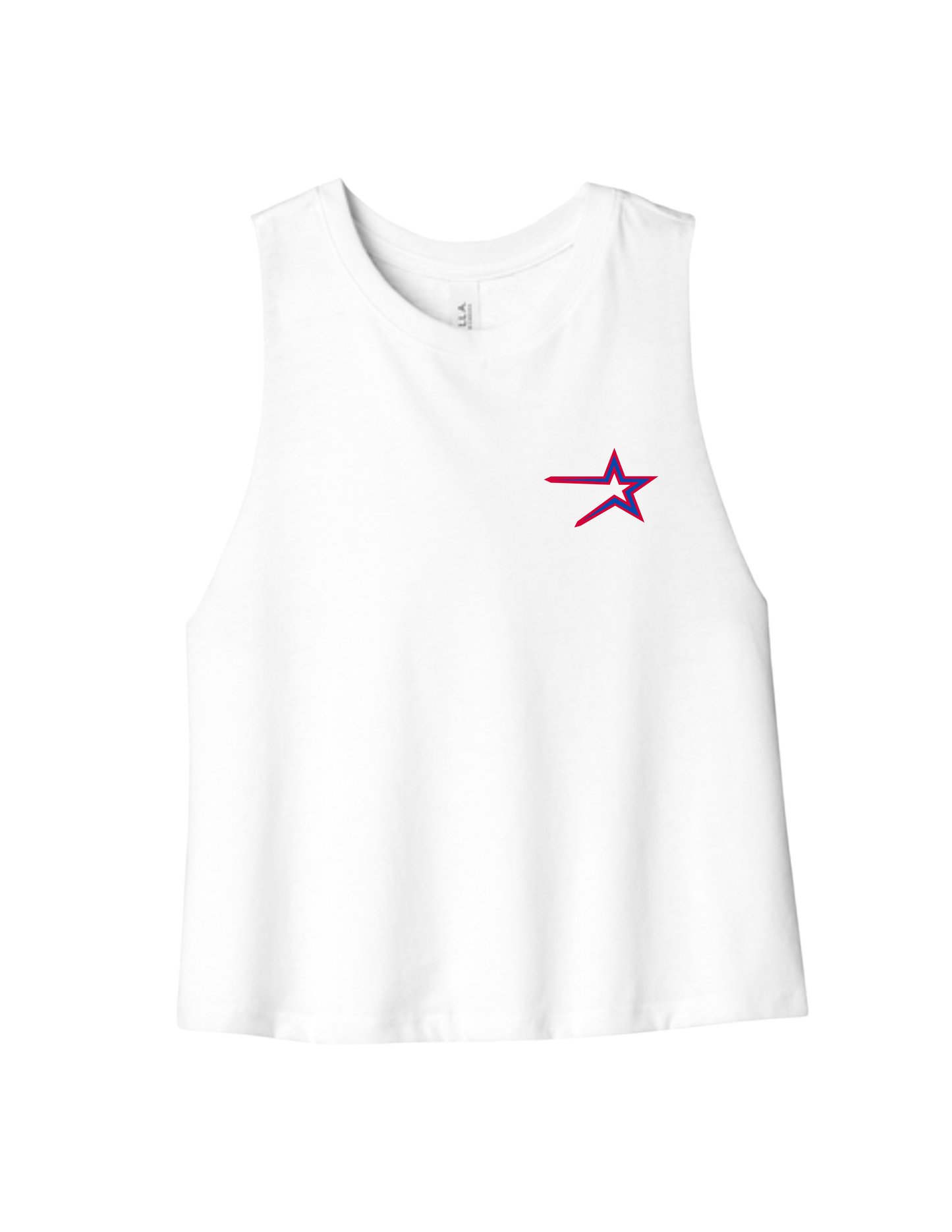 Northstars Racerback Cropped Tank Top - Embroidered
